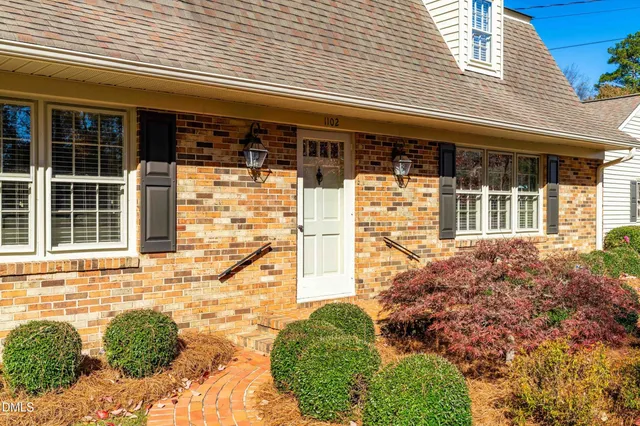 a front view of a house