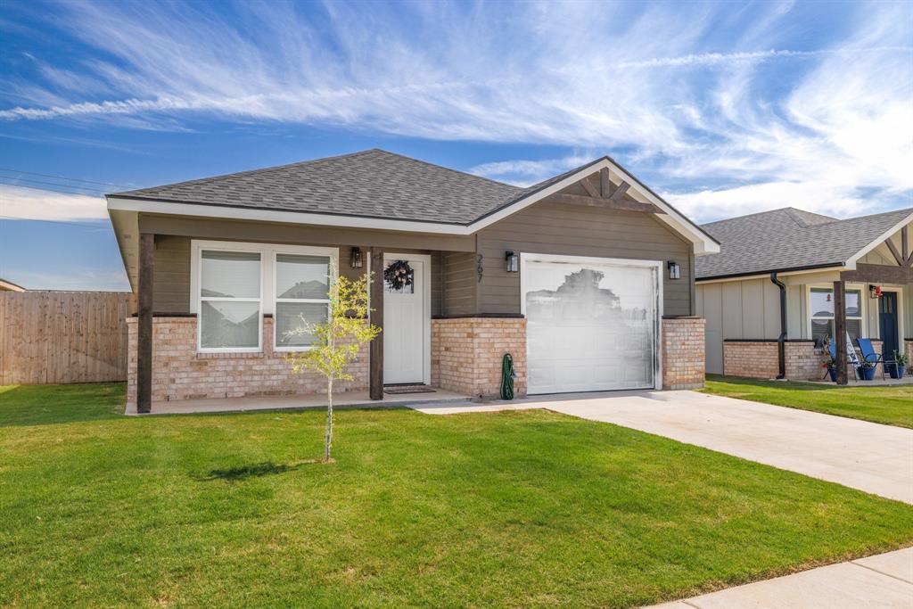 Garage door to be painted before closing.