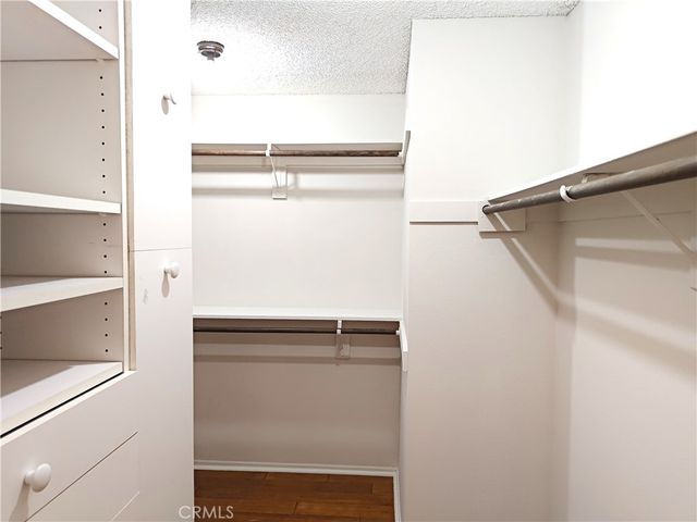 a close view of closet