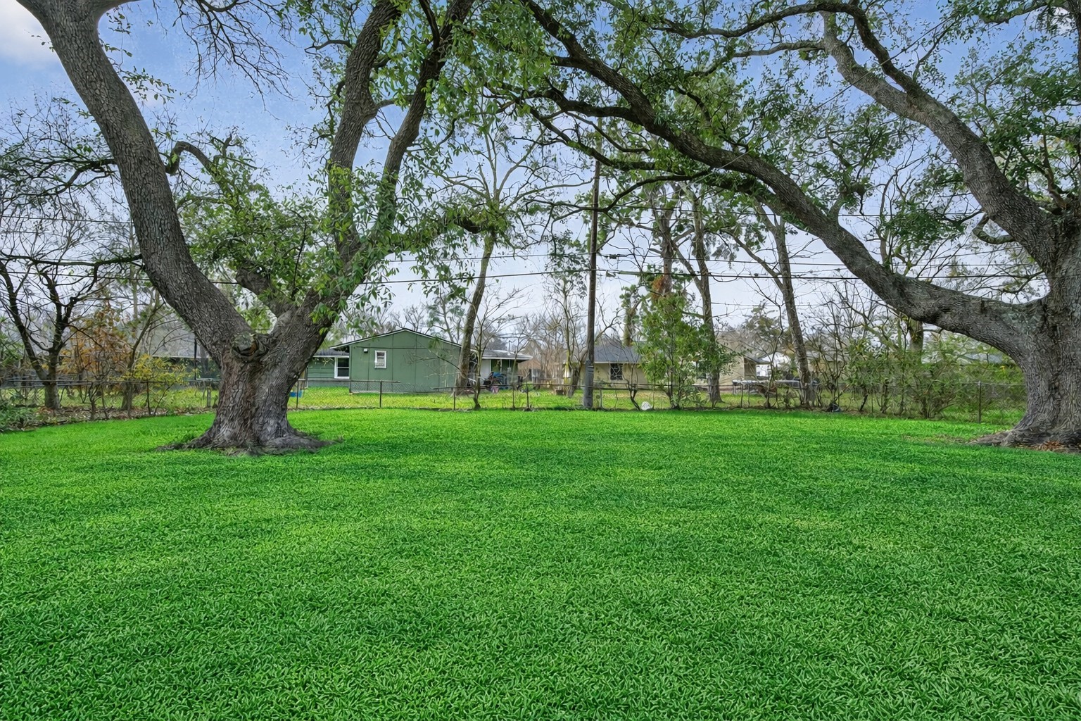 6026 Ridgeway Drive Houston, TX 77033 - Photo 24 of 27 a view of green field with trees in the background