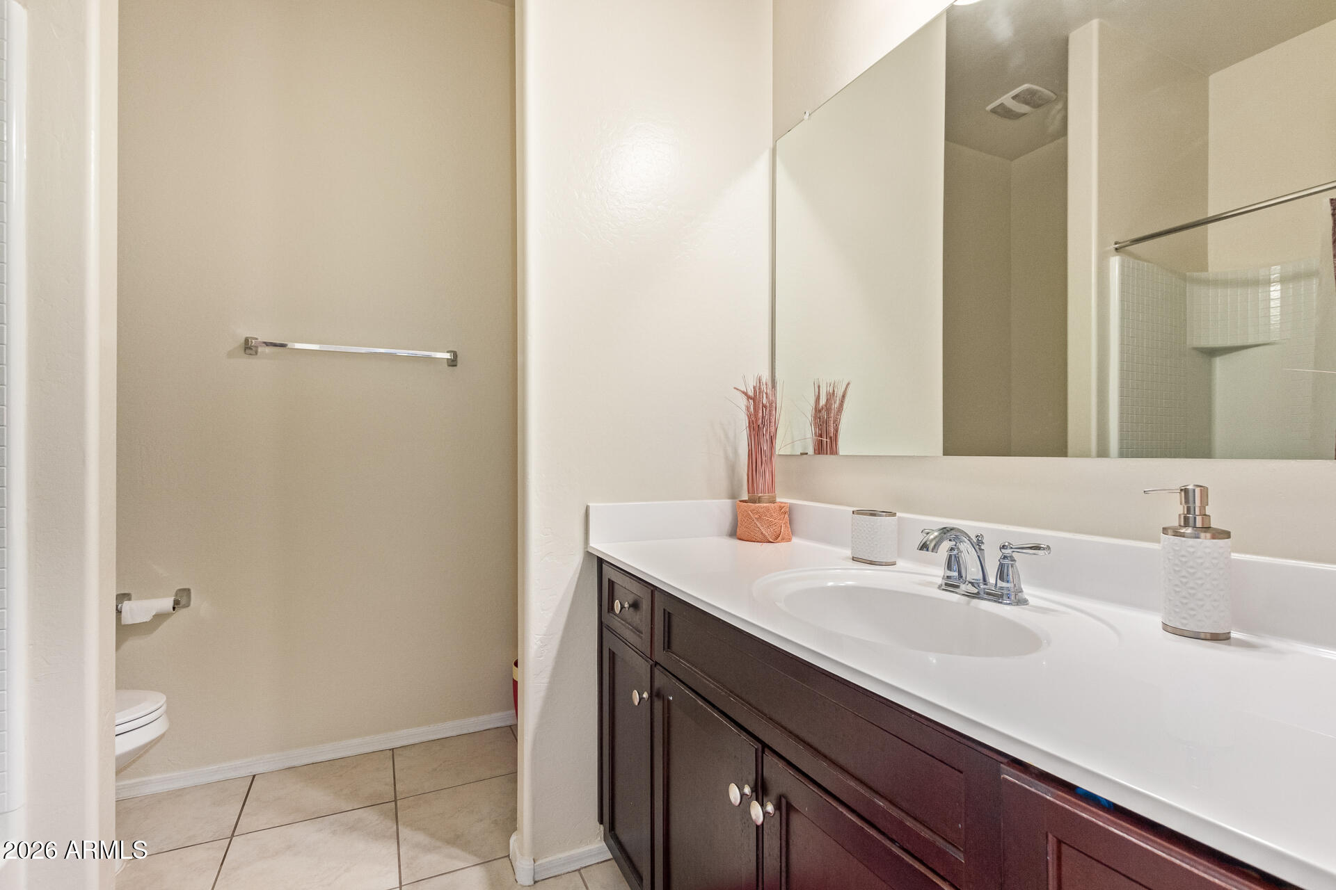 3847 North 308th Lane Buckeye, AZ 85396 - Photo 23 of 32 a bathroom with a sink and a mirror