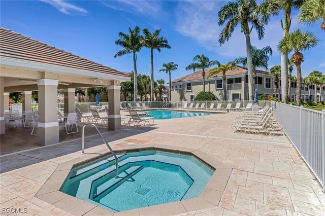 a view of a backyard with a patio