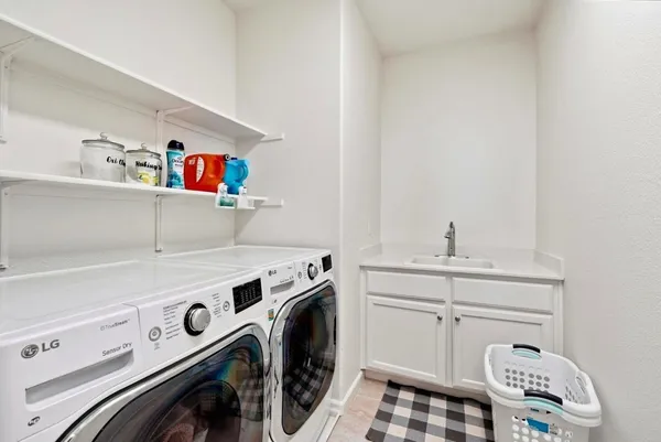 a house view with a garden space