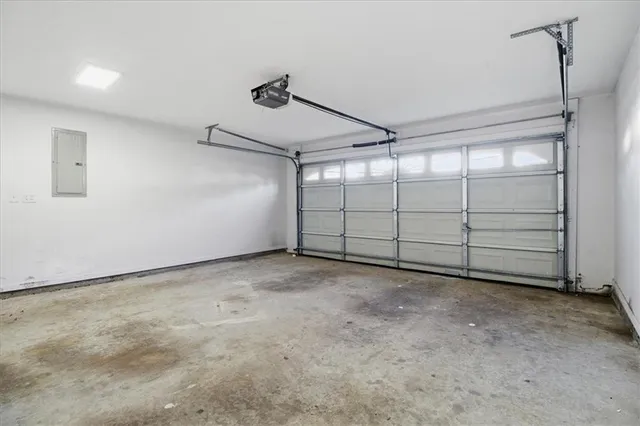 a view of a garage