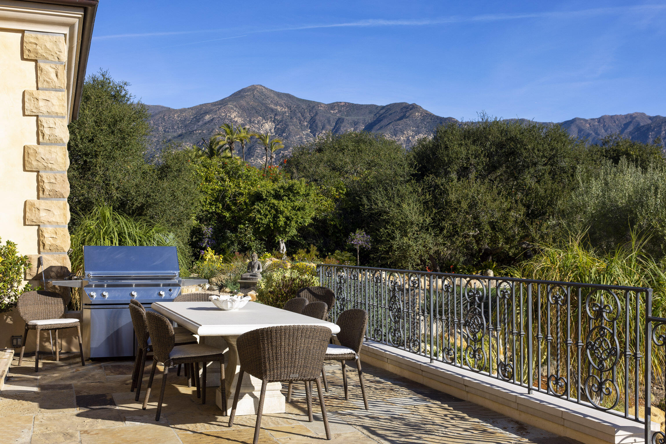 2692 Sycamore Canyon Road Montecito, CA 93108 - Photo 10 of 24 a view of a chairs and table in patio