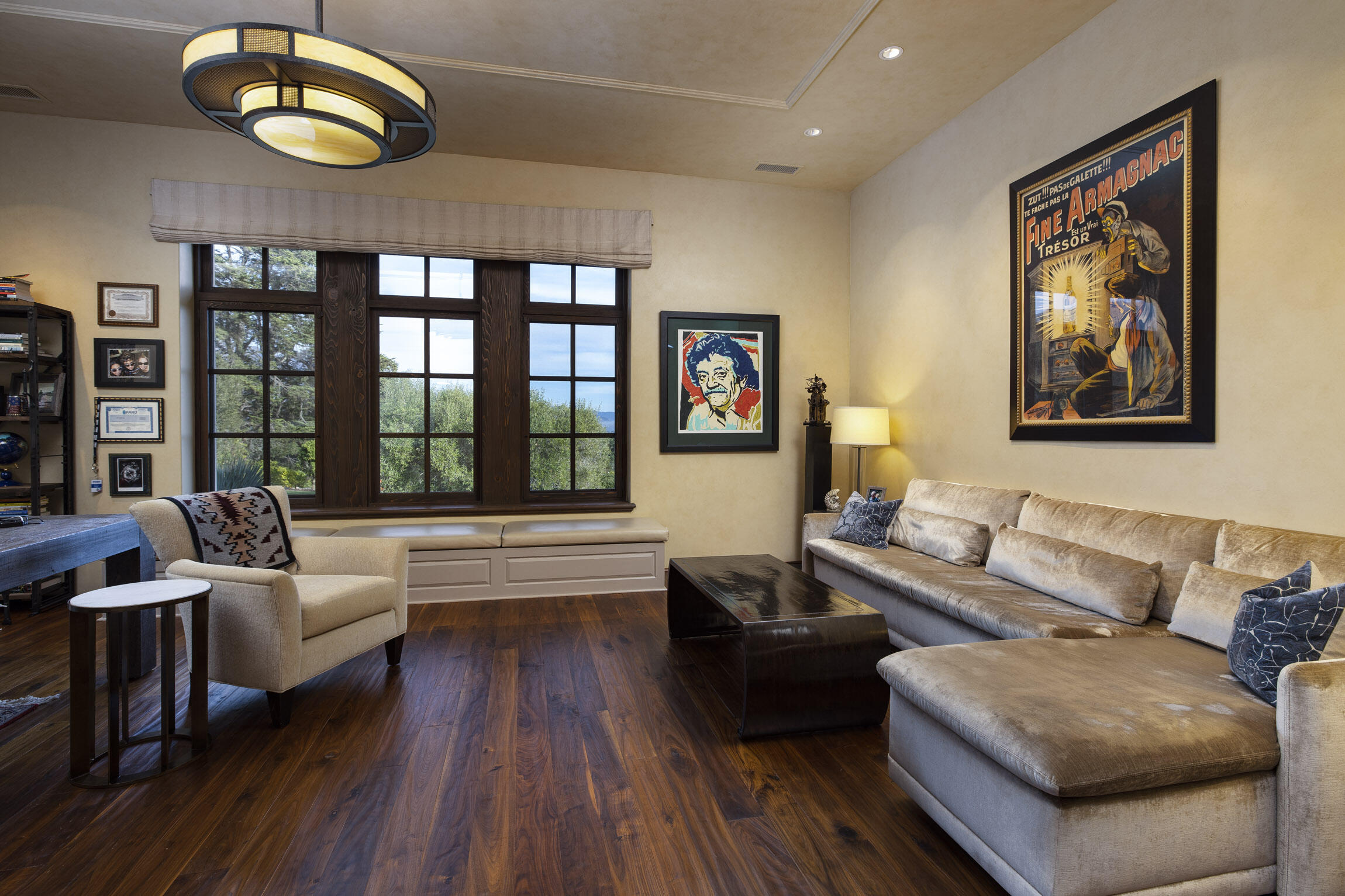 2692 Sycamore Canyon Road Montecito, CA 93108 - Photo 19 of 24 a living room with furniture and a large window