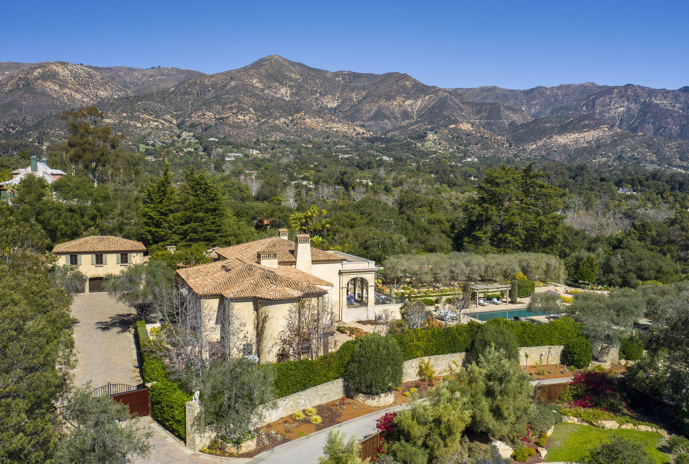 2692 Sycamore Canyon Road Montecito, CA 93108 - Photo 22 of 24 an aerial view of a city with lots of residential buildings