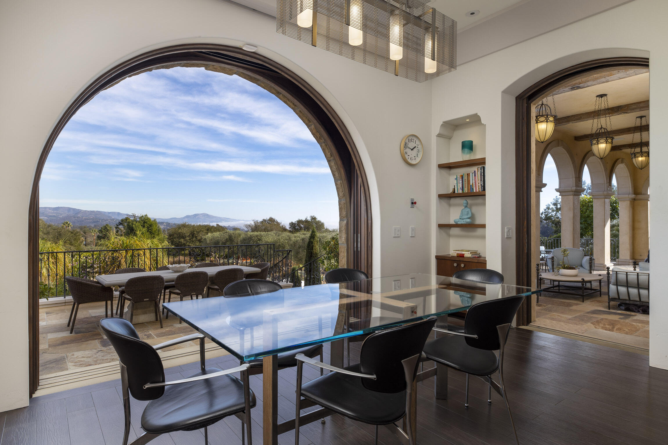 2692 Sycamore Canyon Road Montecito, CA 93108 - Photo 8 of 24 a view of a dining room with furniture window and wooden floor