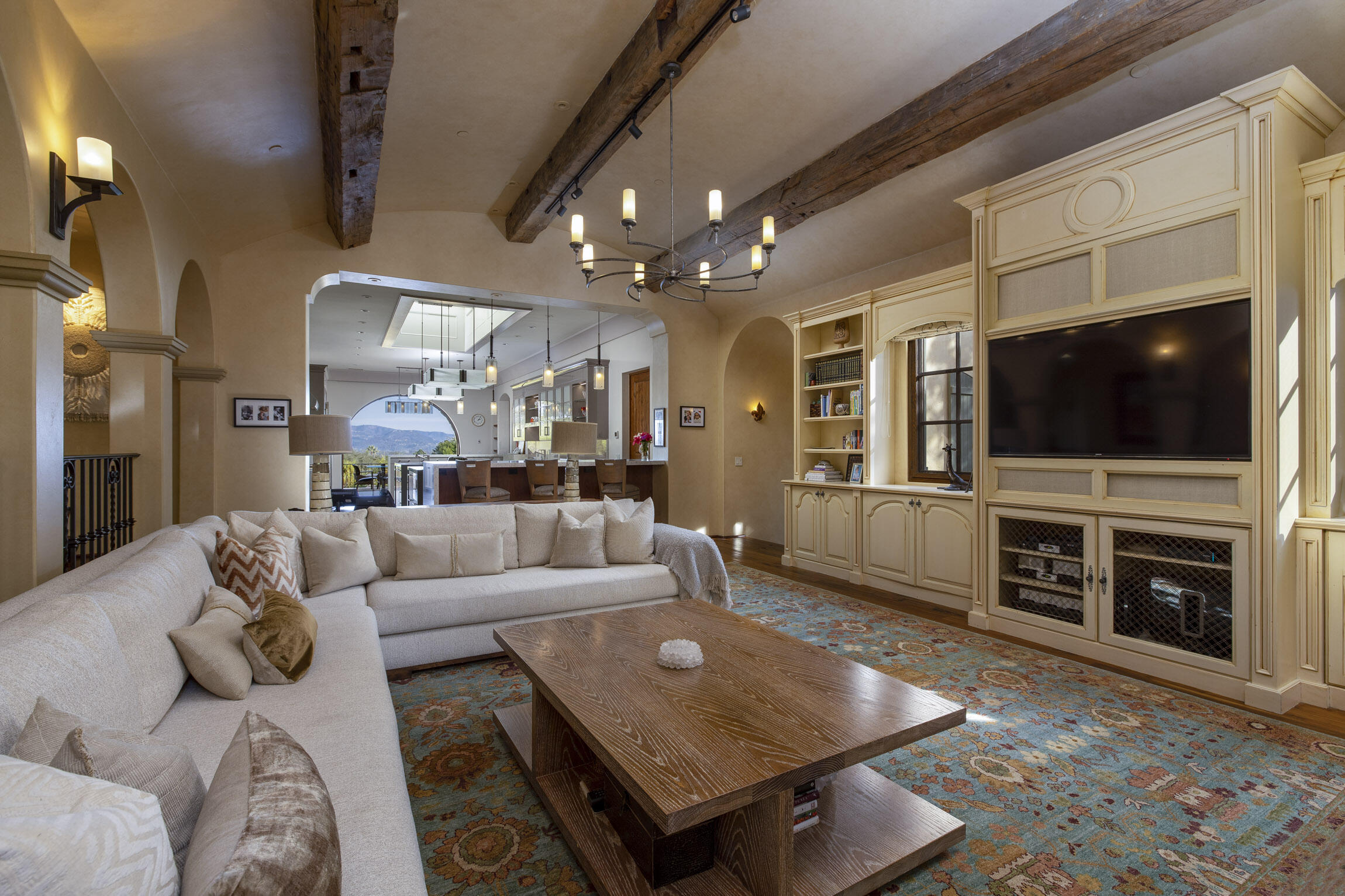 2692 Sycamore Canyon Road Montecito, CA 93108 - Photo 24 of 24 a living room with furniture and a flat screen tv