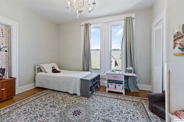 a room with furniture and window
