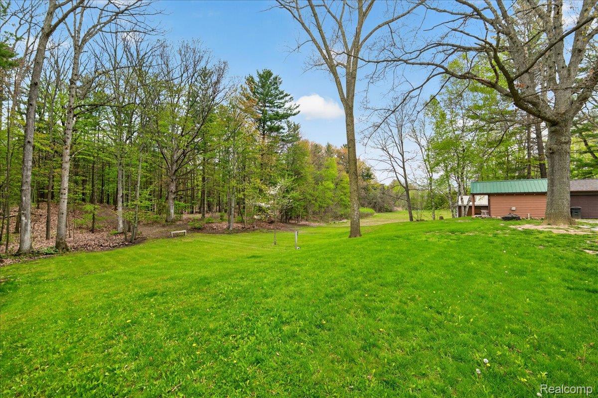4049 Slattery Road North Branch, MI 48461 - Photo 45 of 45 View of grassy yard with view of wooded area