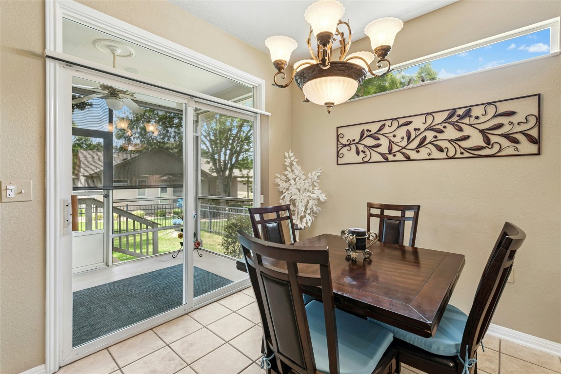 113 Coreopsis Way Georgetown, TX 78633 - Photo 11 of 34 a view of a dining room with furniture window and outside view
