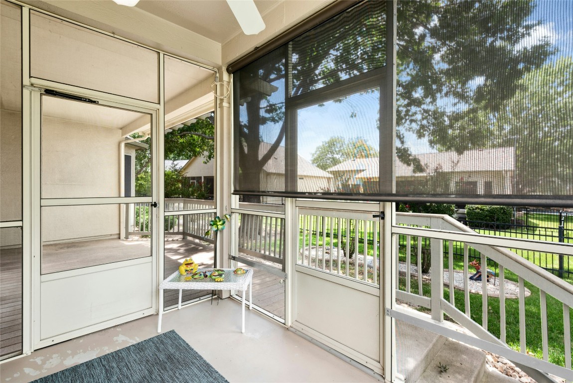 113 Coreopsis Way Georgetown, TX 78633 - Photo 22 of 34 a view of balcony with porch