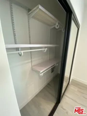 a close view of closet