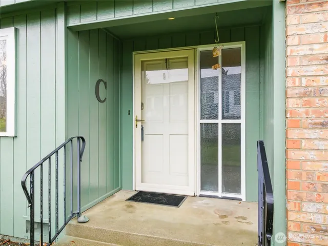 a view of front door