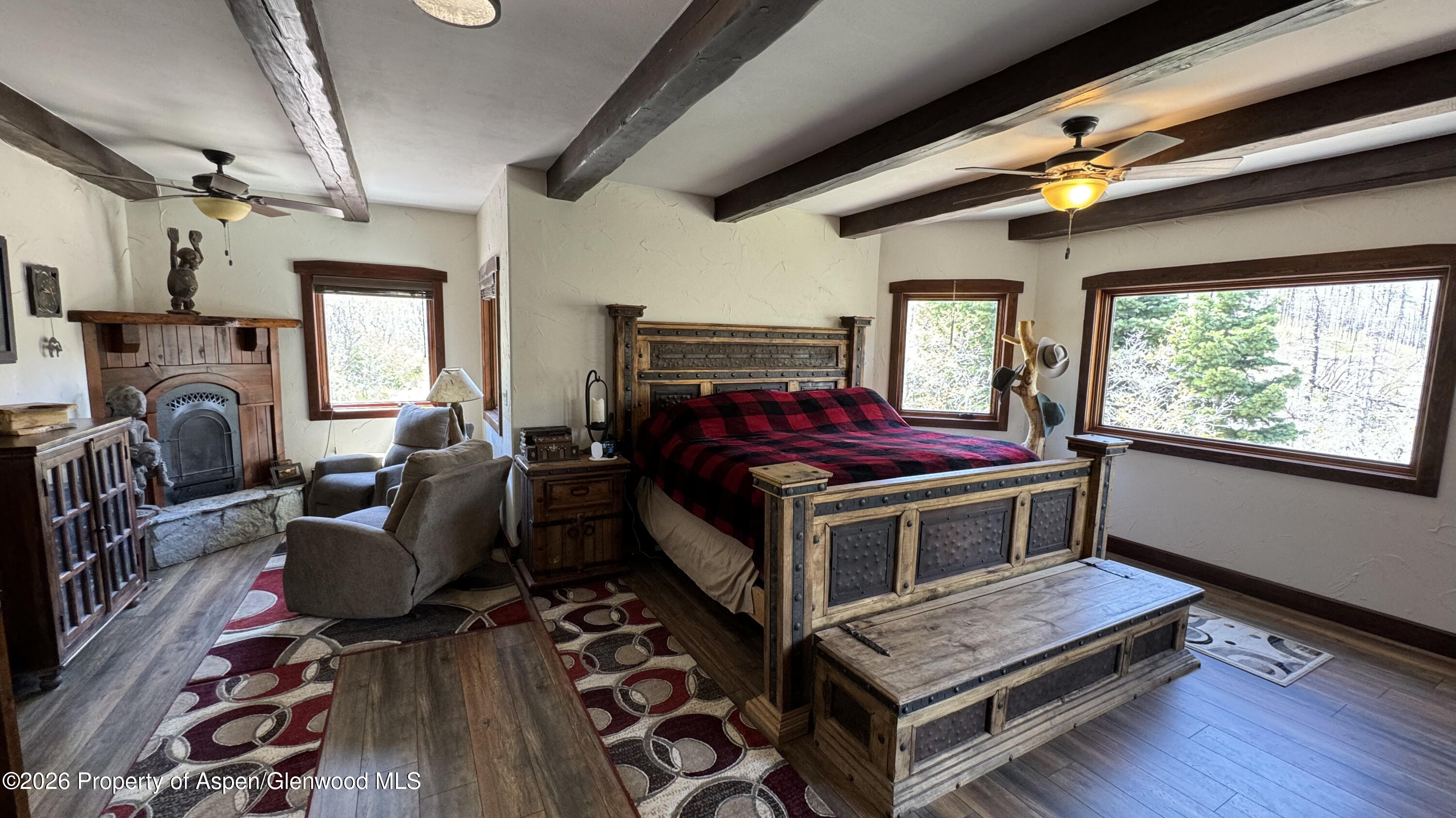 1833 Yellowstone Creek Road Gardner, CO 81040 - Photo 24 of 50 a bedroom with furniture and a window