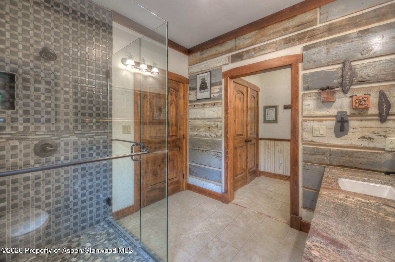1833 Yellowstone Creek Road Gardner, CO 81040 - Photo 32 of 50 a bathroom with a shower and a sink