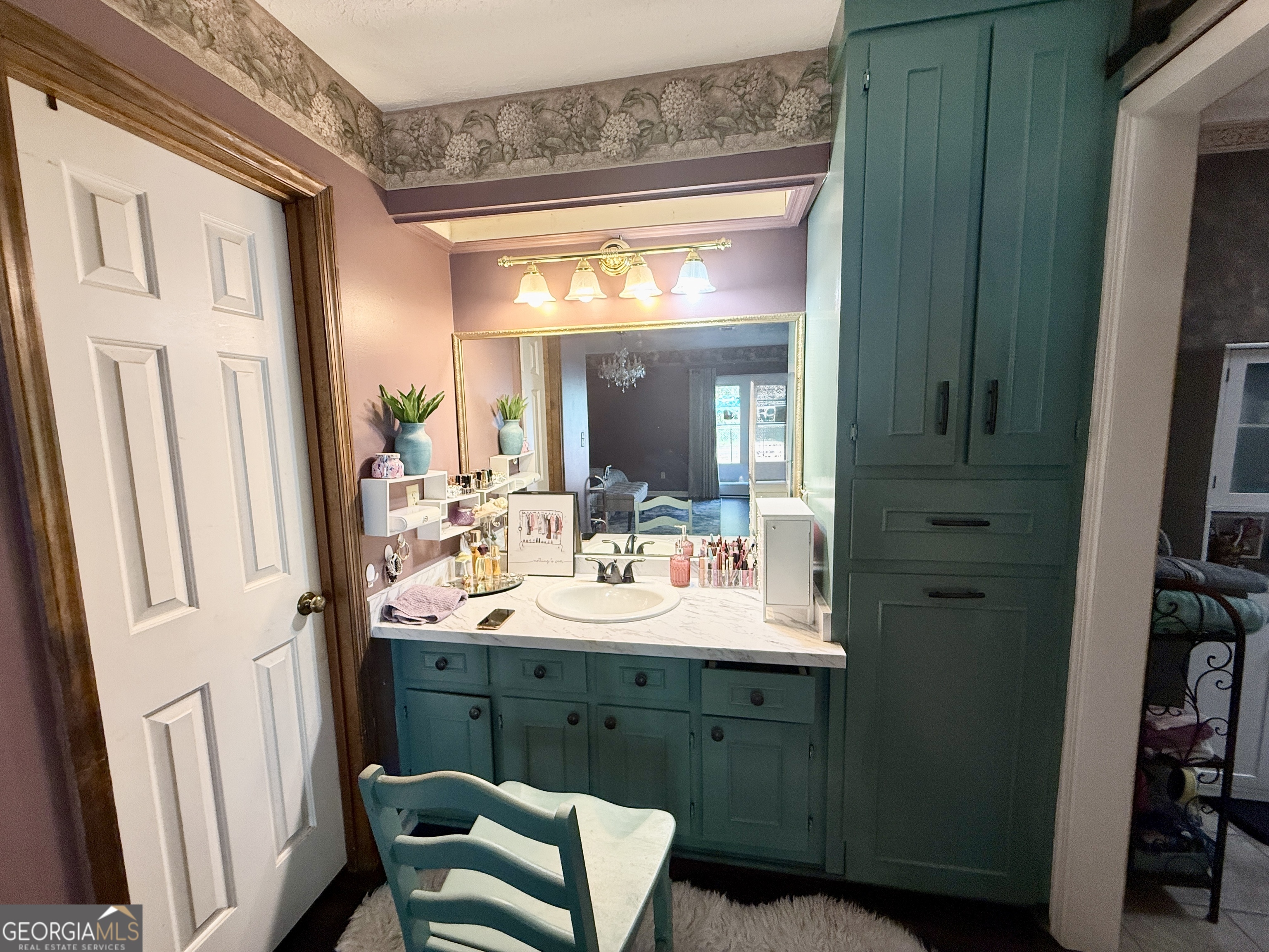 104 Monte Place Cordele, GA 31015 - Photo 24 of 52 a bathroom with a sink vanity granite and a mirror