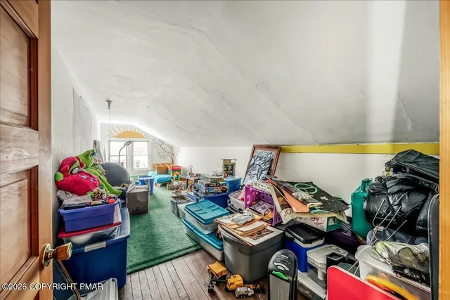 a view of a storage room with washer and dryer