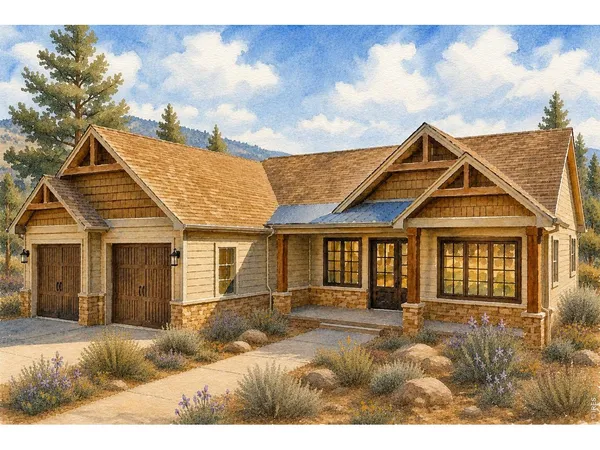 a front view of a house with a porch