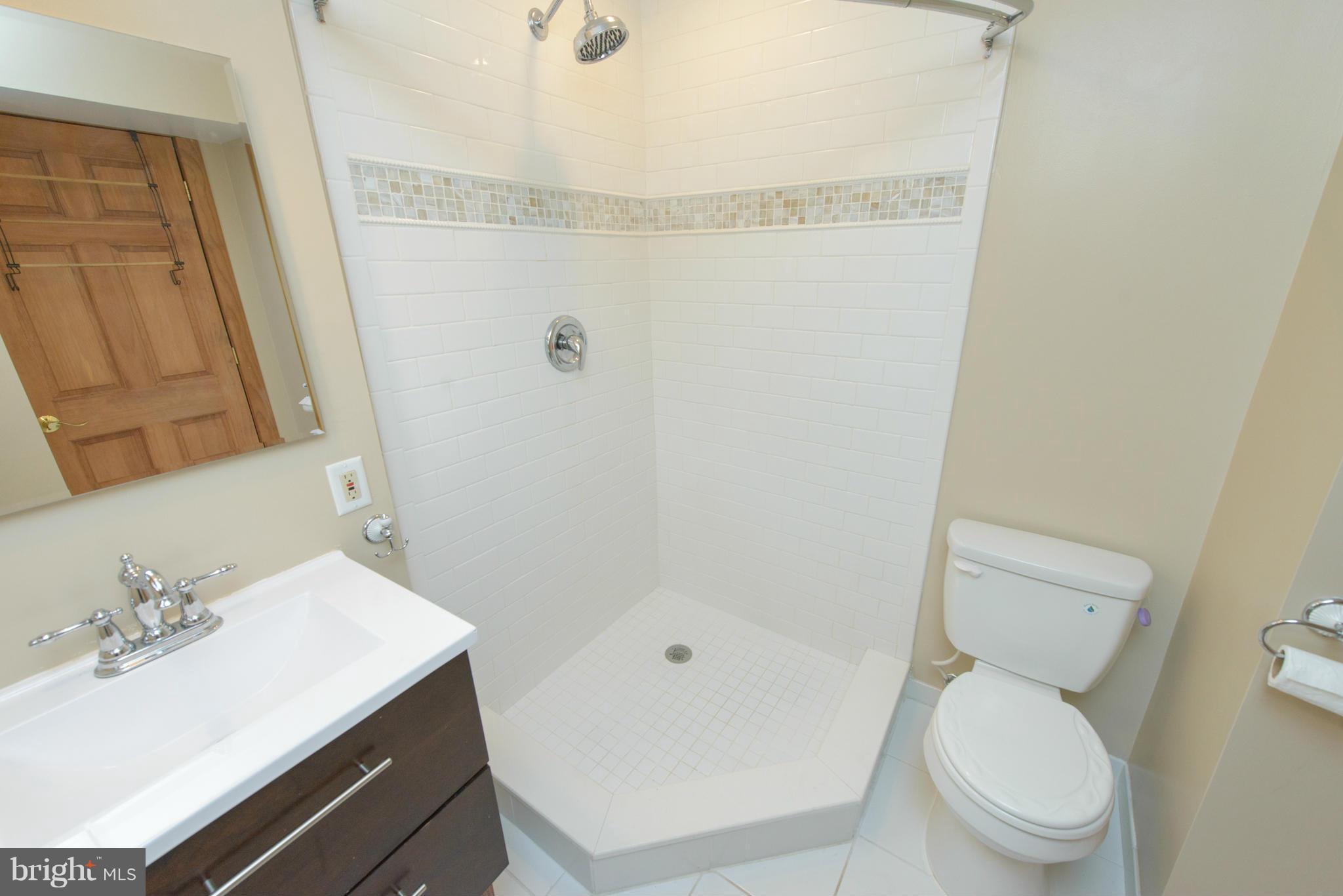 8213 WB&A Road Severn, MD 21144 - Photo 23 of 30 a bathroom with a sink a toilet and shower