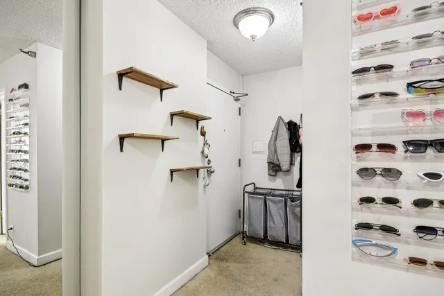 a view of a walk in closet