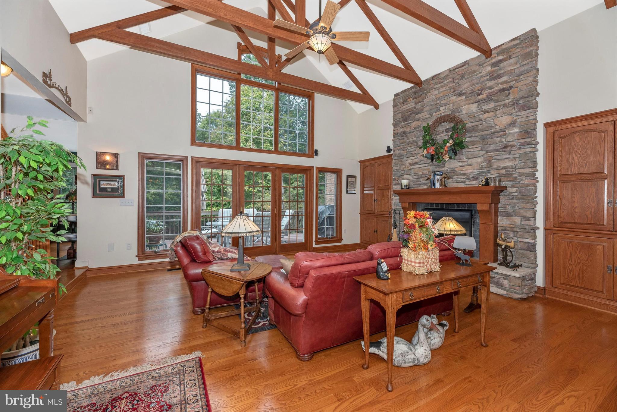 2110 Dixon Road Frederick, MD 21704 - Photo 9 of 57 Incredible Family Room with Stone Fireplace