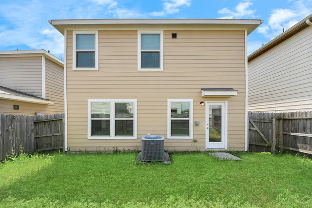 a house view with a garden space