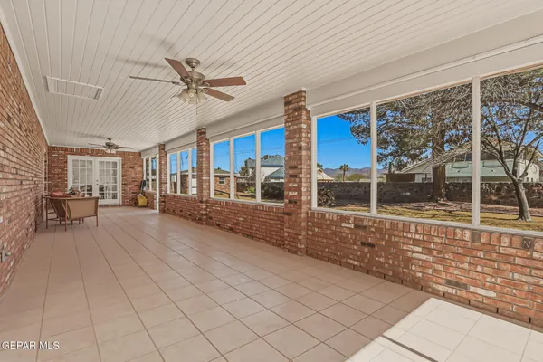 a view of a house with a patio