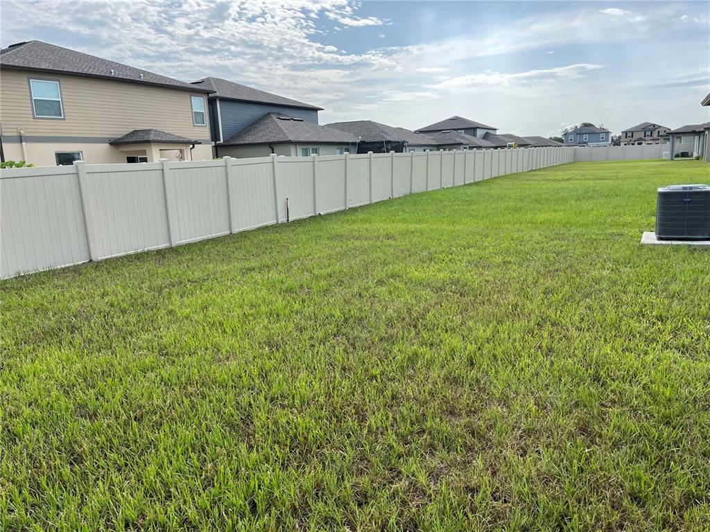 34780 Rainville Loop Zephyrhills, FL 33541 - Photo 30 of 30 a backyard of a house with lots of green space and fog