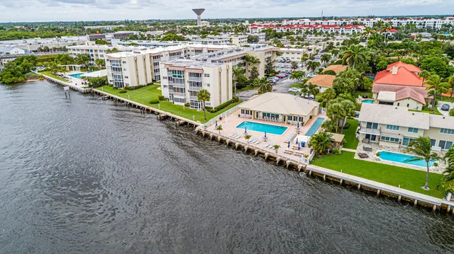 an aerial view of a city