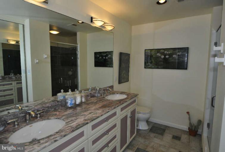 2011 Lakewinds Drive Reston, VA 20191 - Photo 17 of 26 The master bath features granite & ceramic tile.