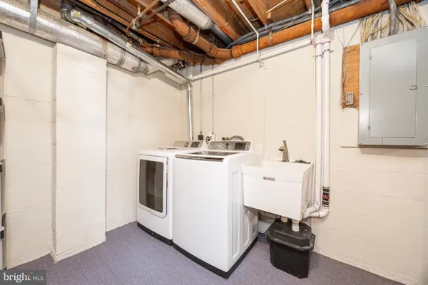 a view of storage and utility room