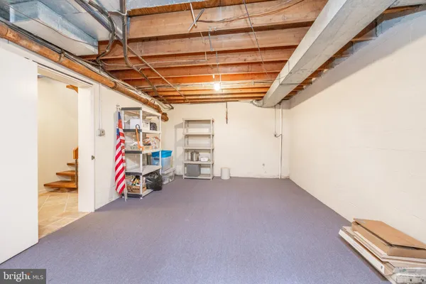 a view of storage and utility room