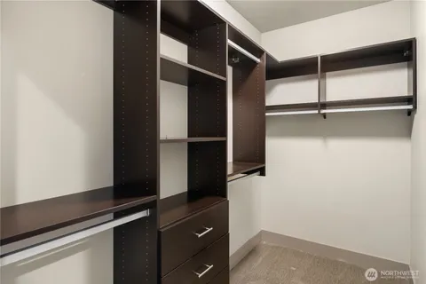 a close view of closet