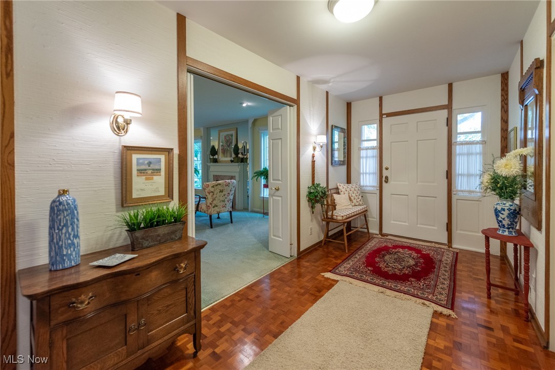 911 Merriman Road Akron, OH 44303 - Photo 7 of 48 Entryway with parquet flooring