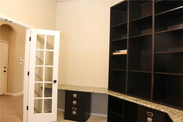 a view of a walk in closet