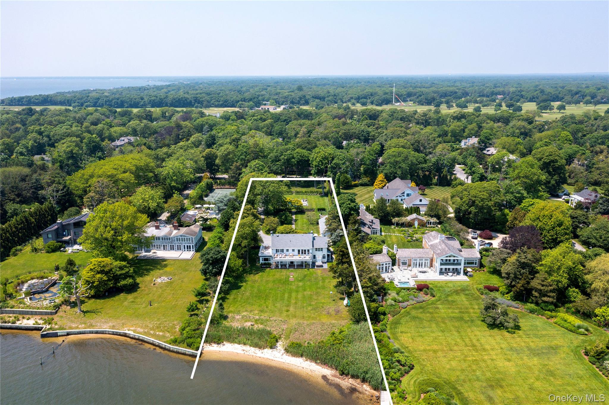 5 Thorn Hedge Road Bellport, NY 11713 - Photo 3 of 42 an aerial view of tennis court