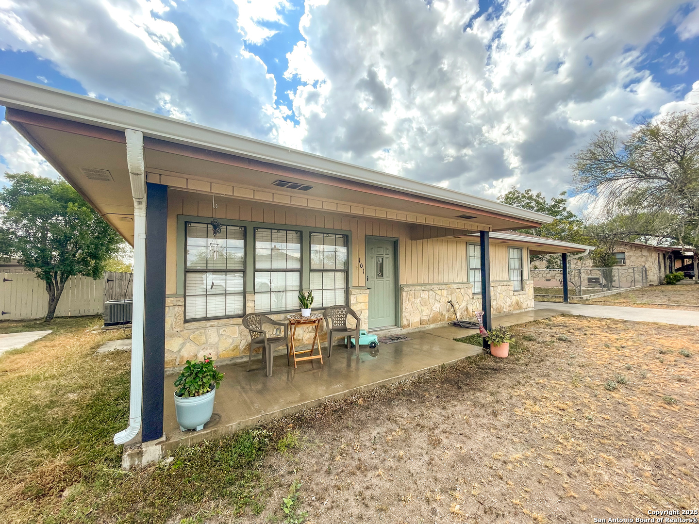 101 Ward Road Brackettville, TX 78832 - Photo 1 of 1 a view of a house with backyard porch and sitting area