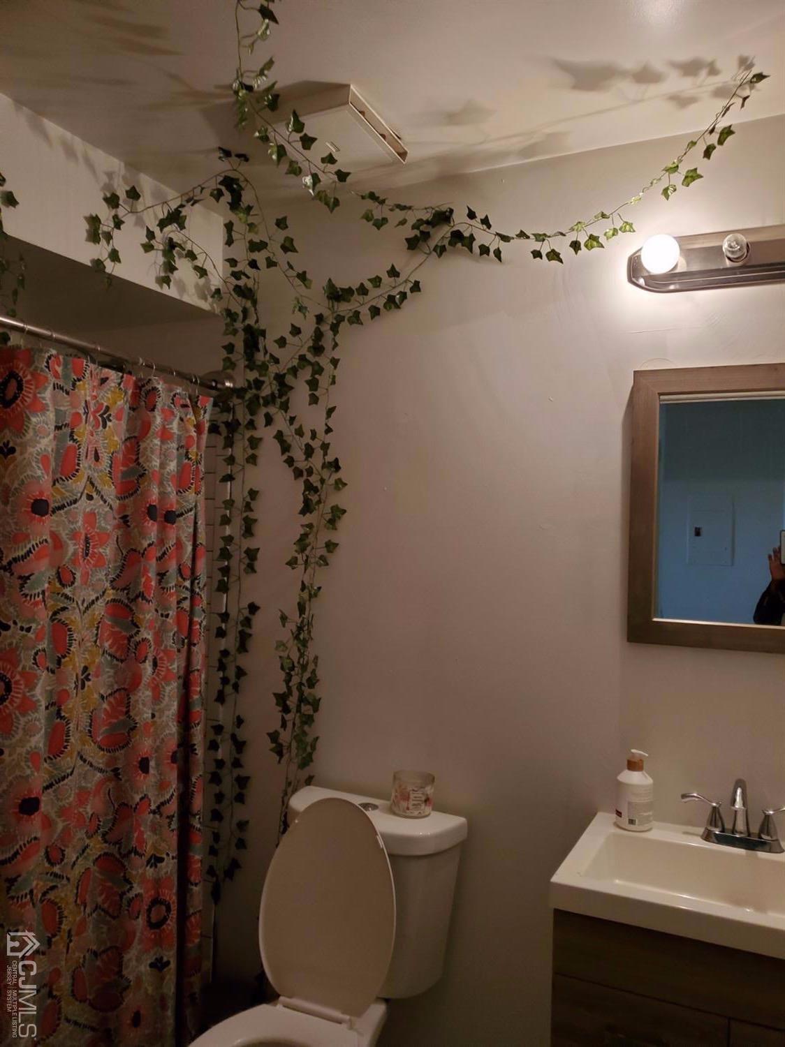233 Edpas Road, Unit 233 New Brunswick, NJ 08901 - Photo 3 of 21 a bathroom with a sink mirror vanity and toilet