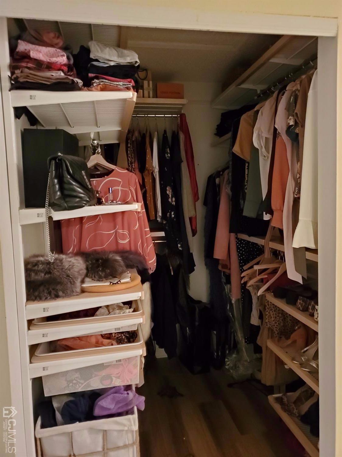 233 Edpas Road, Unit 233 New Brunswick, NJ 08901 - Photo 10 of 21 a view of walk in closet with clothes and shoes