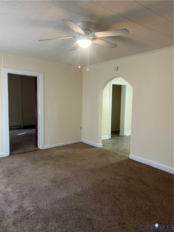 904 Cedar Level Road Hopewell, VA 23860 - Photo 2 of 11 Carpeted spare room featuring arched walkways, cei