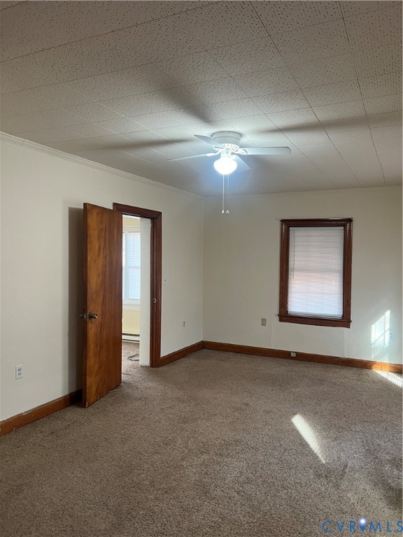 904 Cedar Level Road Hopewell, VA 23860 - Photo 8 of 11 Carpeted spare room with baseboards and ceiling fa