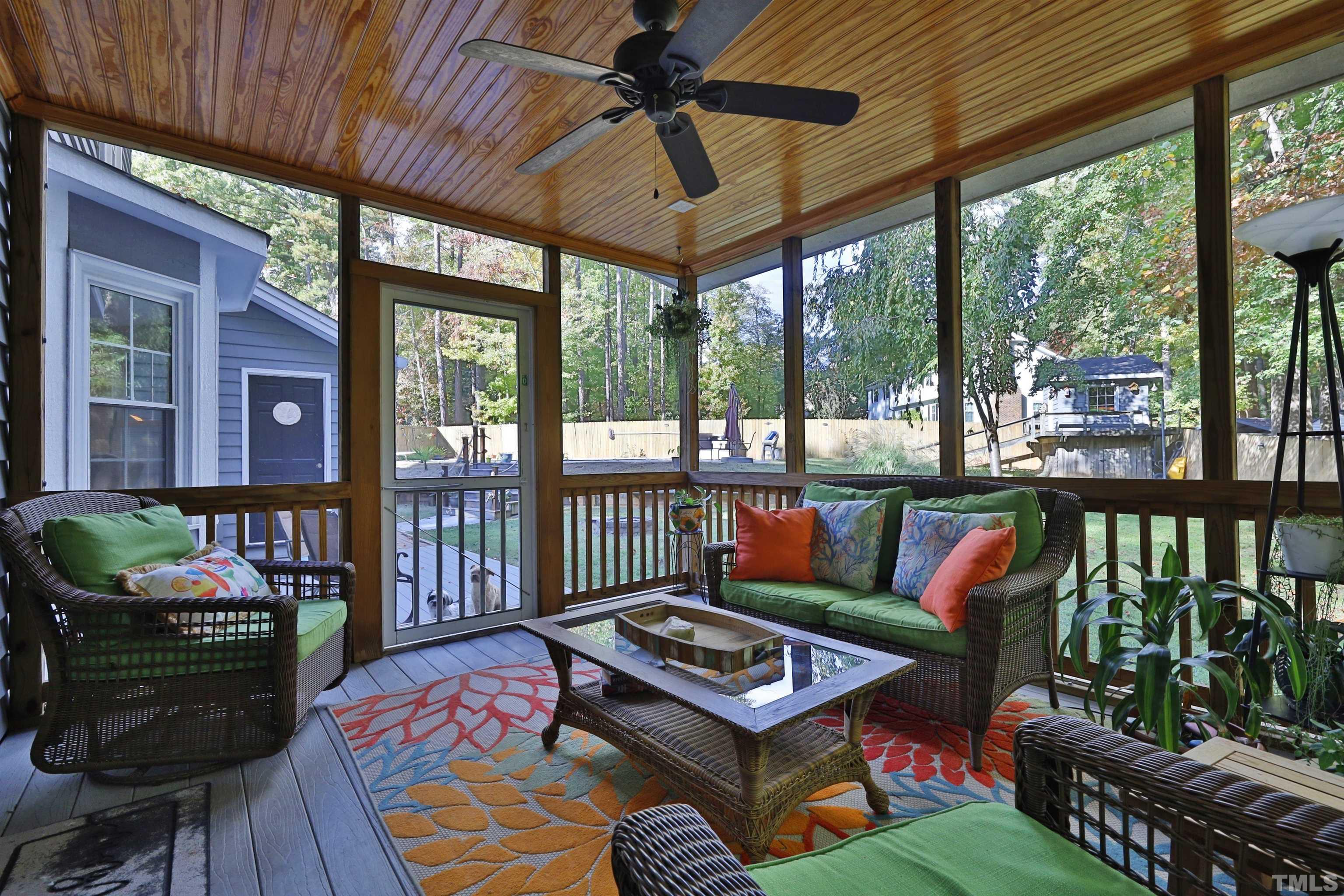 5308 Country Trail Raleigh, NC 27613 - Photo 38 of 51 a outdoor living space with furniture and garden view