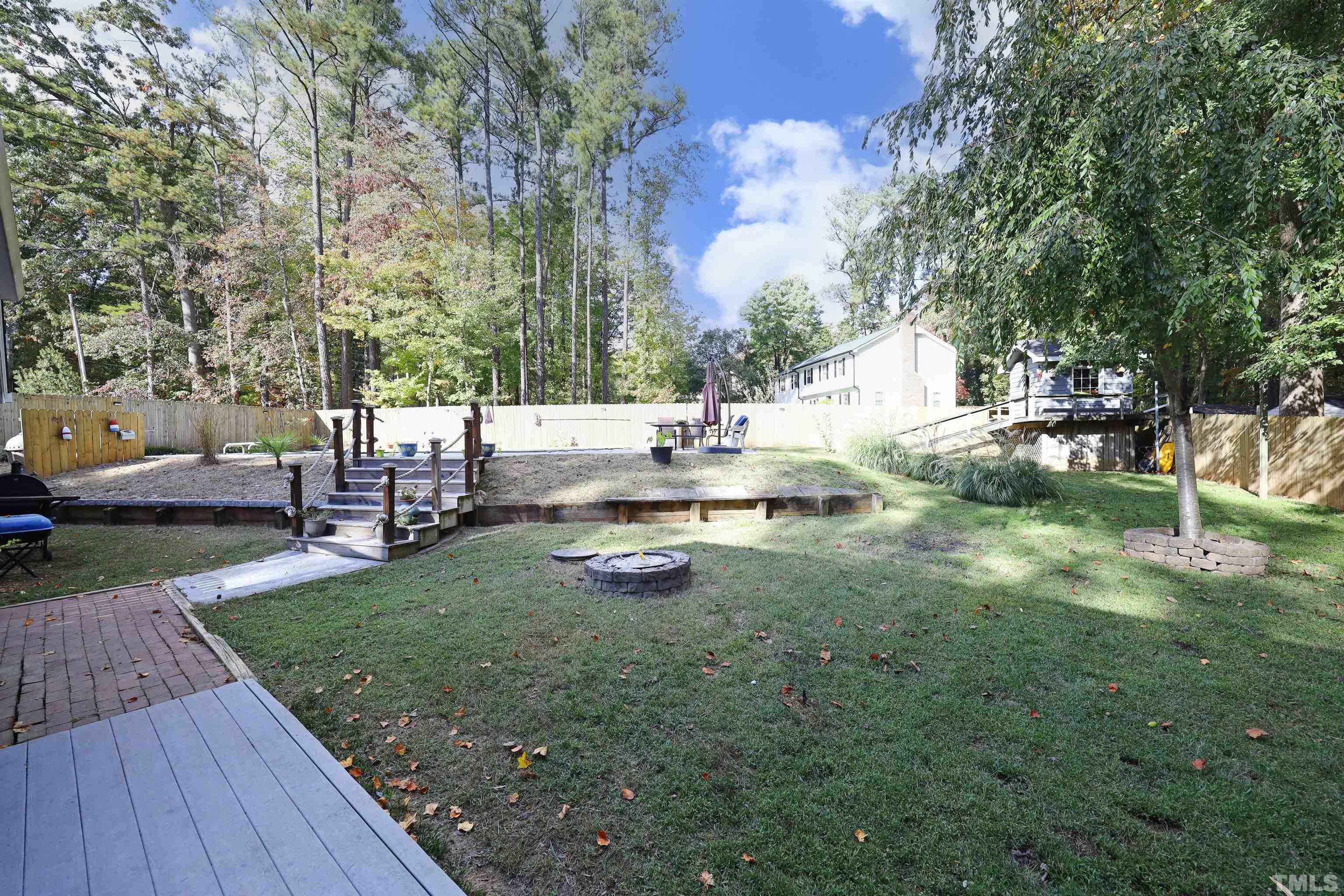 5308 Country Trail Raleigh, NC 27613 - Photo 42 of 51 a view of a backyard with sitting area
