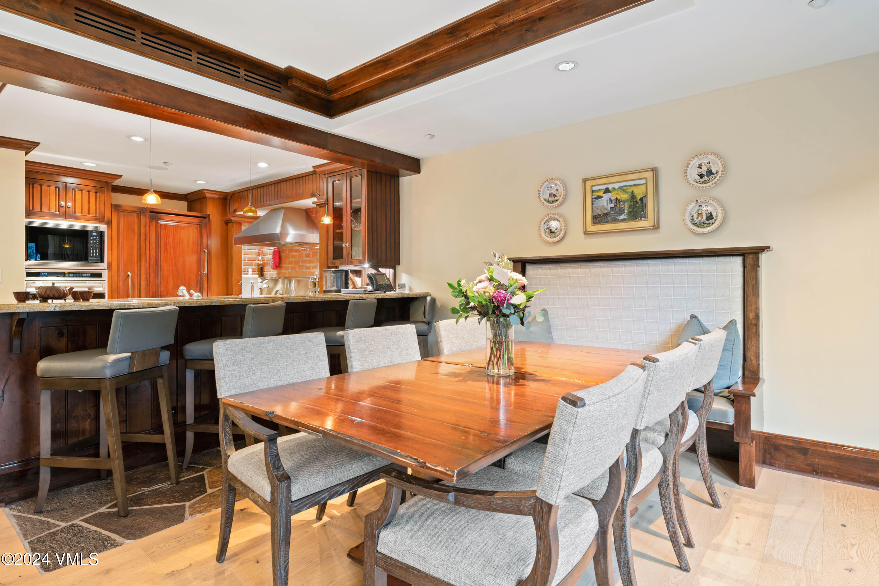 1 Willow Bridge Road, Unit 31 Vail, CO 81657 - Photo 9 of 39 a dining room with furniture and window