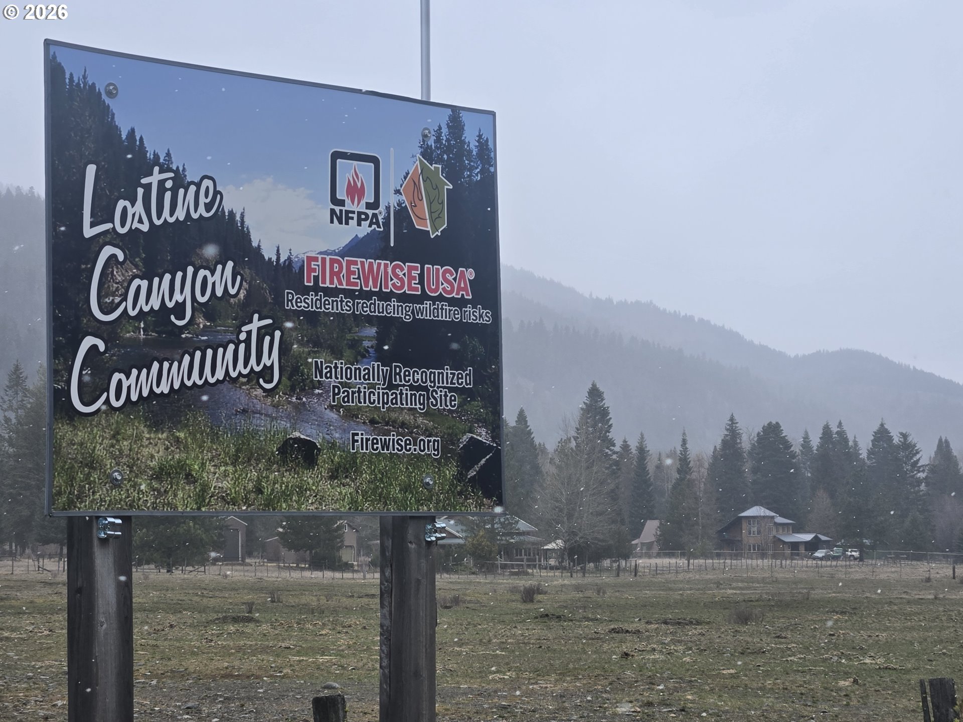 64276 Tamarack Road Lostine, OR 97857 - Photo 23 of 23 a sign on the side of a building