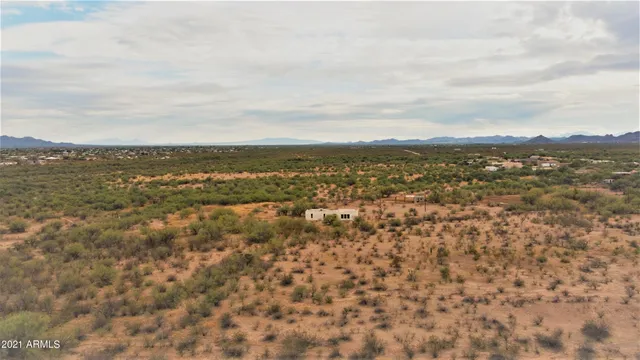 a view of city and mountain