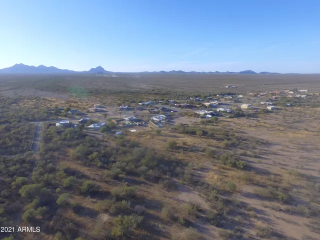 a view of city and mountain