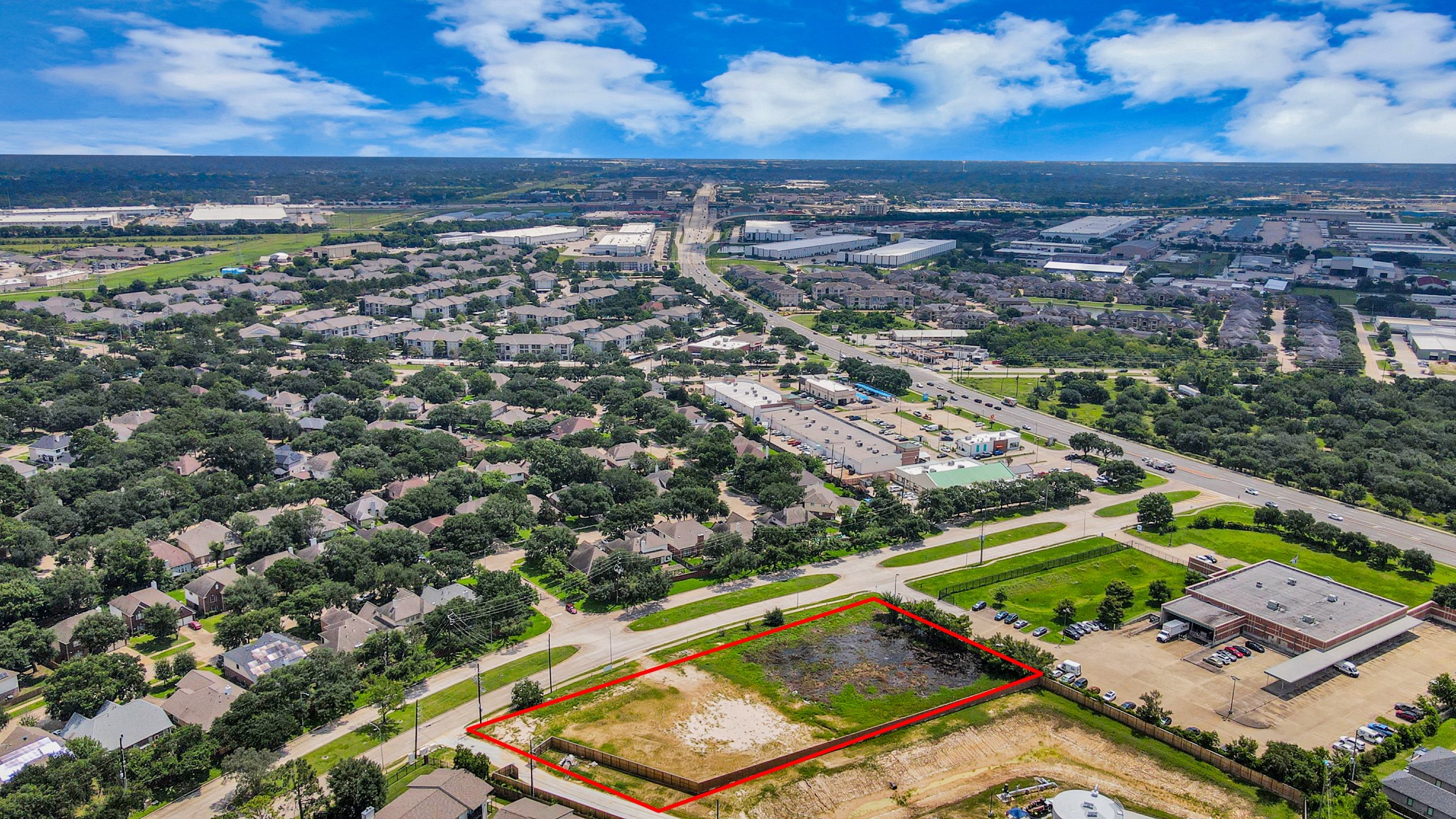 15200 Point Northwest Point Houston, TX 77095 - Photo 21 of 22 an aerial view of residential houses with outdoor space